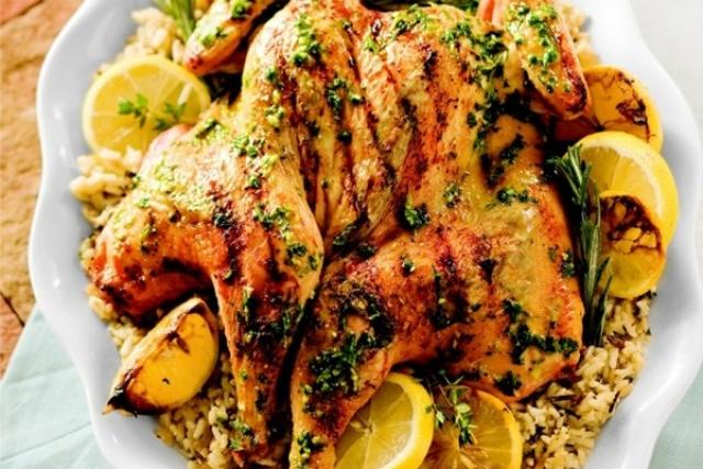 الدجاج بحشو الجبنة الريكوتا