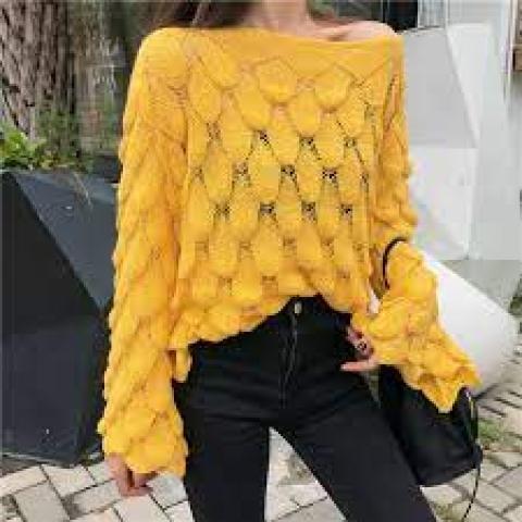 البلوفر الكروشيه