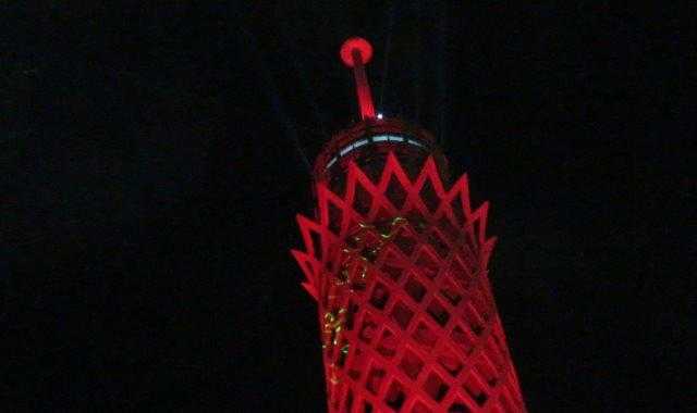 شاهد.. برج القاهرة يتزين ليلة رأس السنة احتفالًا بـ”2022“