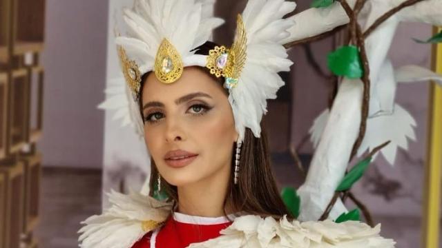 عارضة أزياء فلسطينية تشارك بزي الأسرى في مسابقة ملكات جمال عالمية.. فيديو
