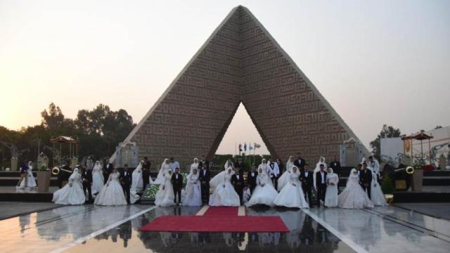 حفل زفاف 120 شاب وفتاة بالإسكندرية