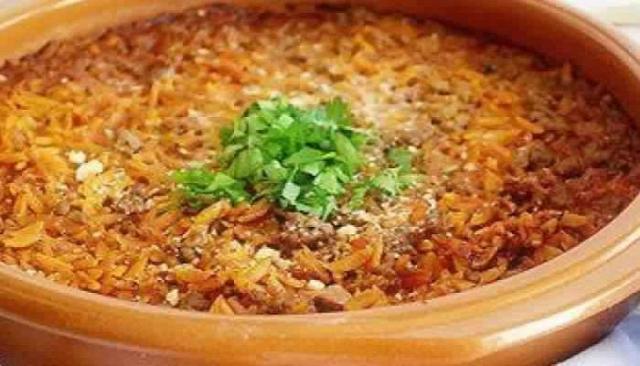 طاجن لسان العصفور