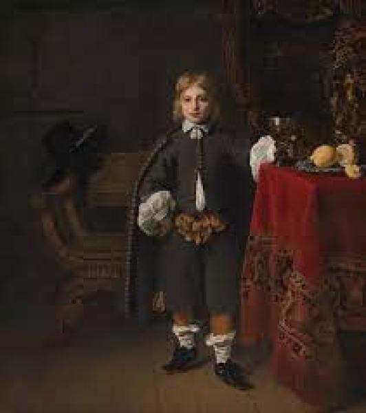 صبي يرتدي حذاء "نايك" حديث في لوحة منذ 400 عام