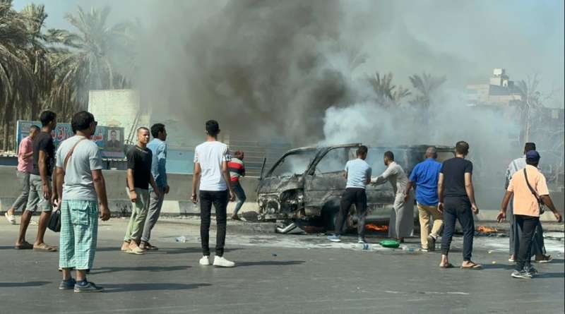 إنفجار سيارة ميكروباص