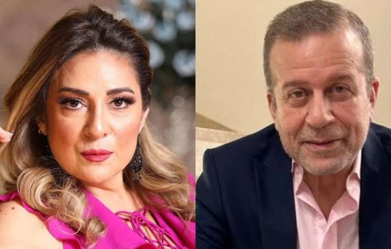 لورا عماد وشريف منير