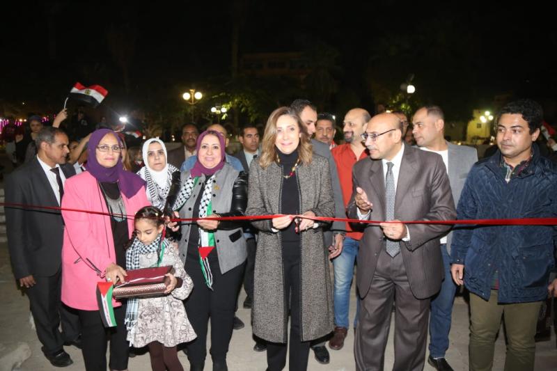 وزيرة الثقافة تشهد احتفالية ”يوم الأرض“ وتكرم الفائزين بمسابقة «فلسطين في عيون أطفال مصر»
