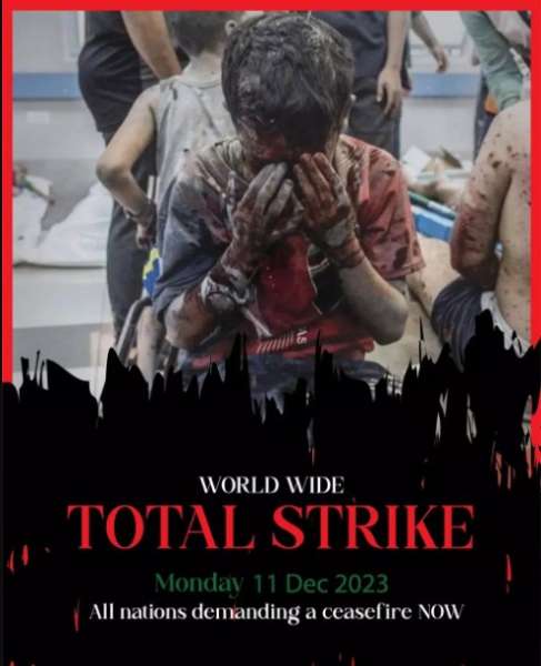 لوقف نزيف الدم.. ناشطون يدعون إلى إضراب عالمي من أجل غزة