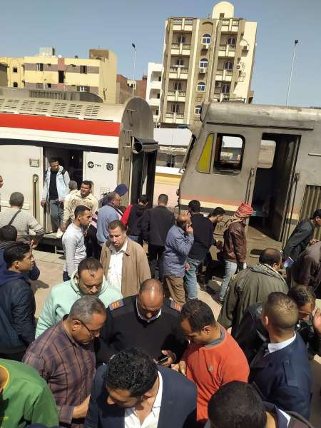 العناية الإلهية تنقذ ركاب قطار القاهرة - الإسكندرية