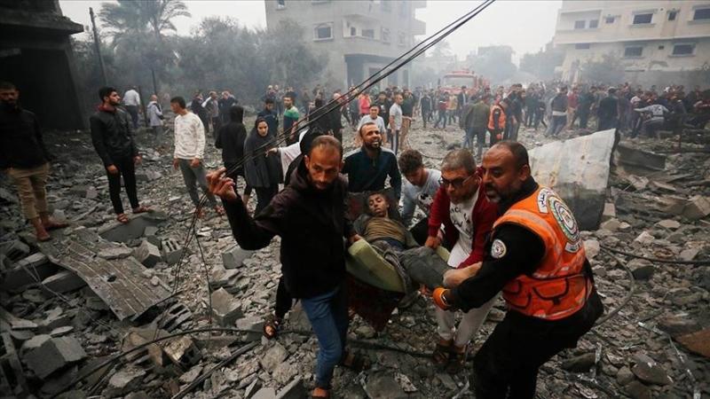 استشهاد 8 فلسطينيين في قصف إسرائيلي على منازل شرق مدينة غزة
