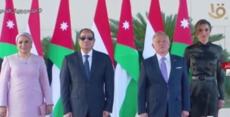 الرئيس السيسى والعاهل الأردنى