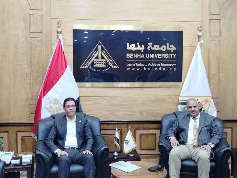 رئيس جامعة بنها ووكيل رياضة القليوبية يبحثان سبل التعاون المشترك