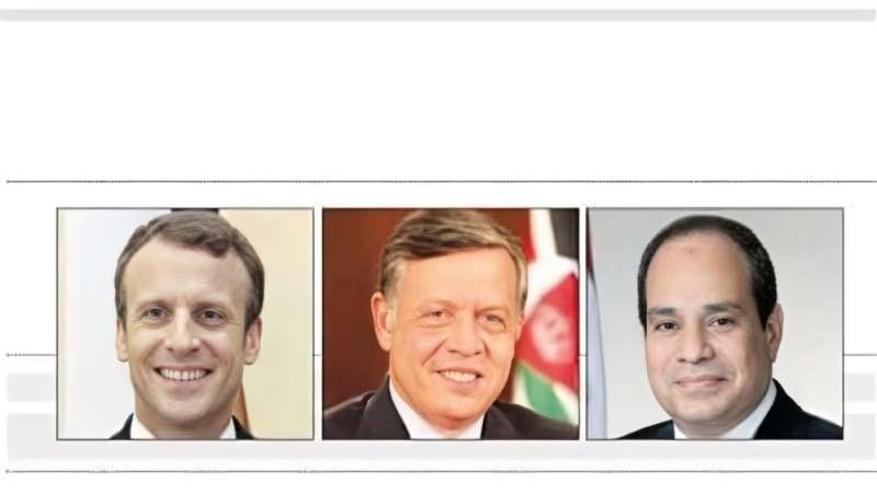 مقال مشترك للرئيس السيسي وعاهل الأردن ورئيس فرنسا يطالب بوقف إطلاق النار في غزة فورًا