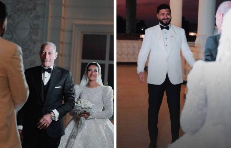 الفنان حمدى هيكل يحتفل بزفاف ابنته على طريقة مشهد أبو موتة