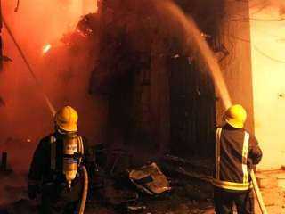 حريق ضخم يلتهم المدينة الجامعية للبنات فى أسوان