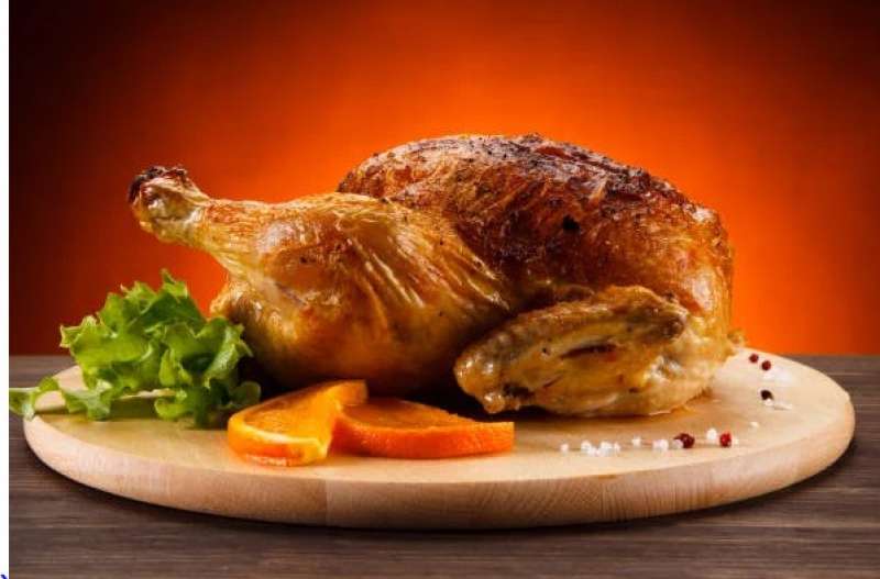 الدجاج المشوي بالبرتقال