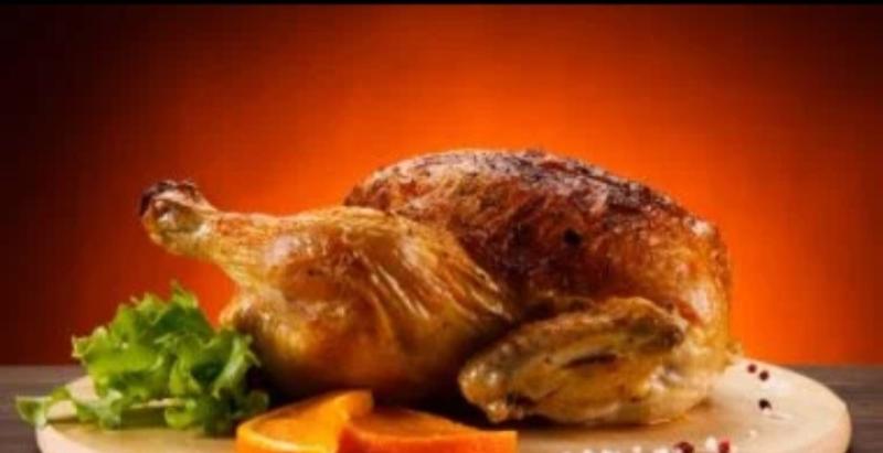 دجاج مشوي بالبرتقال