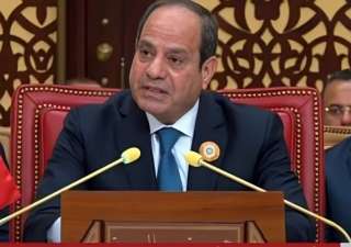 نص كلمة الرئيس السيسي التاريخية أمام القمة العربية بالبحرين