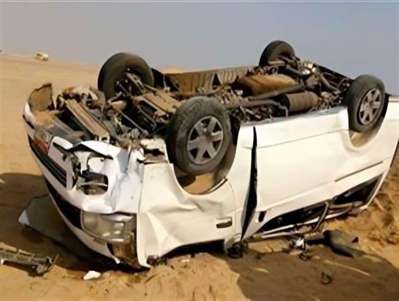مصرع سيدة وإصابة 5 آخرين من أسرة واحدة فى حادث انقلاب سيارة بقنا