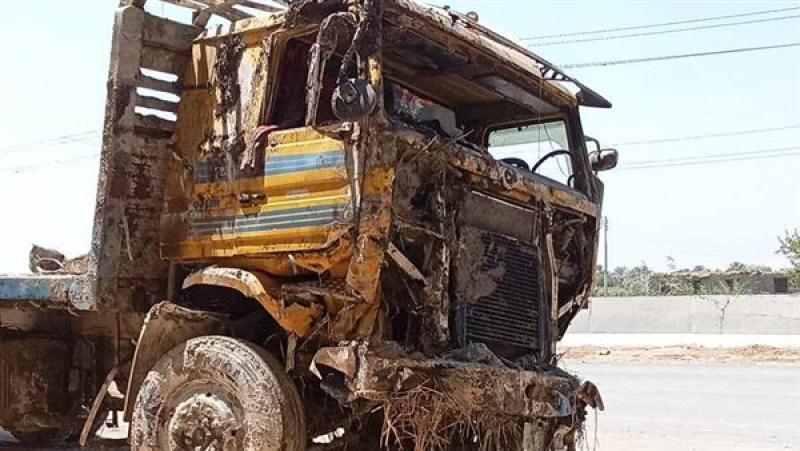 حبس سائق التريلا المتسبب فى حادث تصادم طريق القاهرة - الفيوم 4 أيام