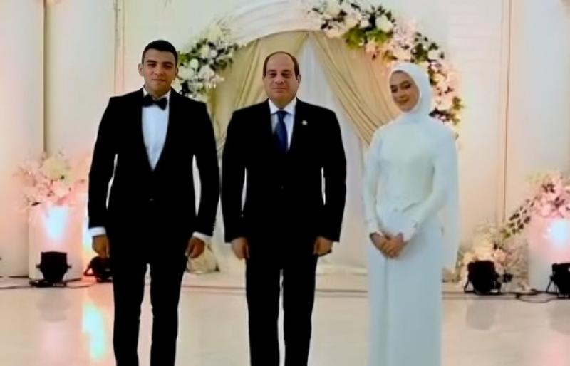 الرئيس السيسي يشارك في عقد قران ابنة شهيد الشرطة بلفتة إنسانية مؤثرة