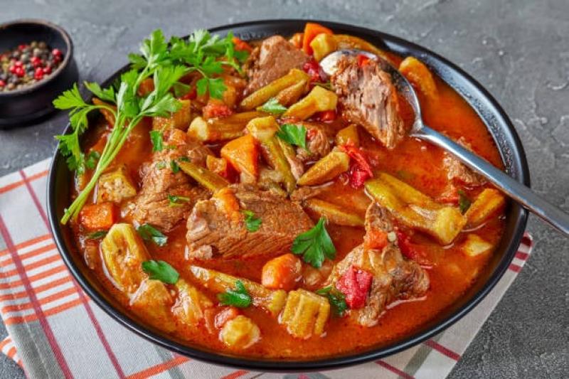 طاجن البامية