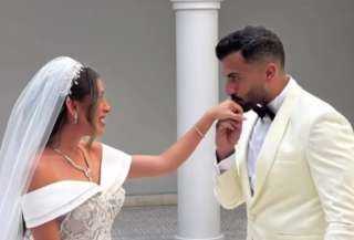 الصور الأولى من زفاف منة عدلي القيعي ويوسف حشيش