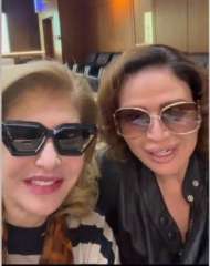 إلهام شاهين وهالة سرحان في طريق العودة إلى القاهرة بعد تعثر بسبب التوترات الإقليمية