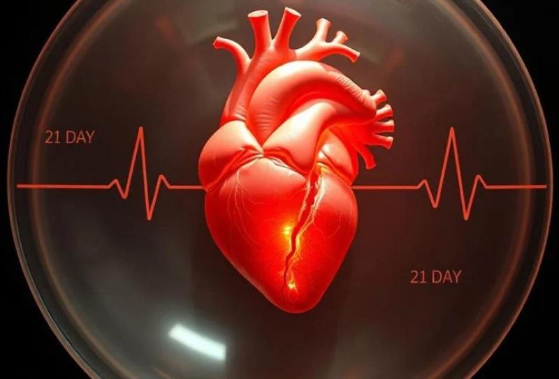 إنجاز علمي، زراعة قلب بشري في جنين خنزير يستمر في النبض لمدة 21 يومًا