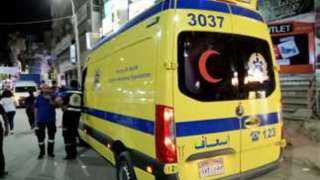 انفجار إطار سيارة ينهي حياة زوجين على الطريق الصحراوي في المنيا