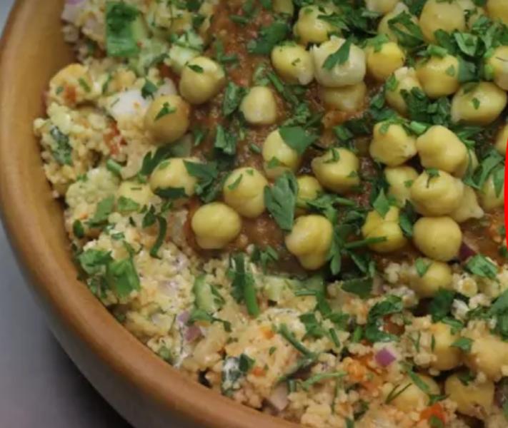 سلطة حمص بالجبنة