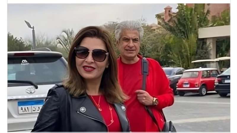الإعلامي الراحل وائل الإبراشي وزوجته