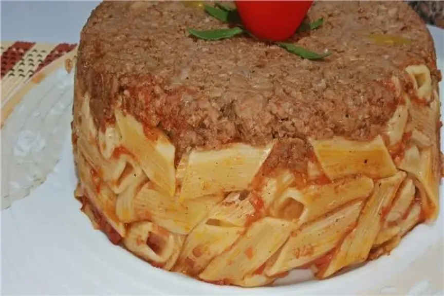 المكرونة المقلوب