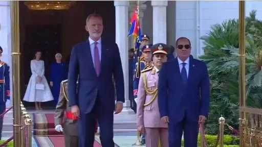 الرئيس السيسي يستقبل ملك وملكة إسبانيا في زيارة تاريخية