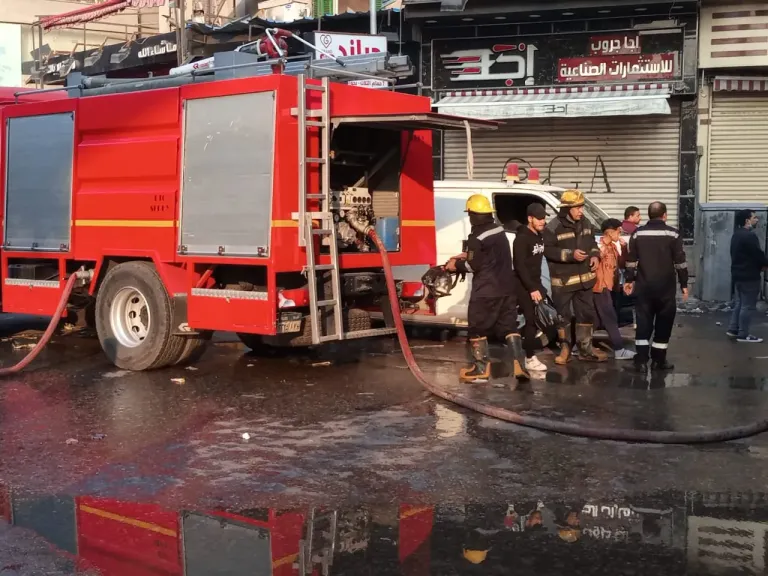 السيطرة على حريق في مصنع نسيج بالغربية