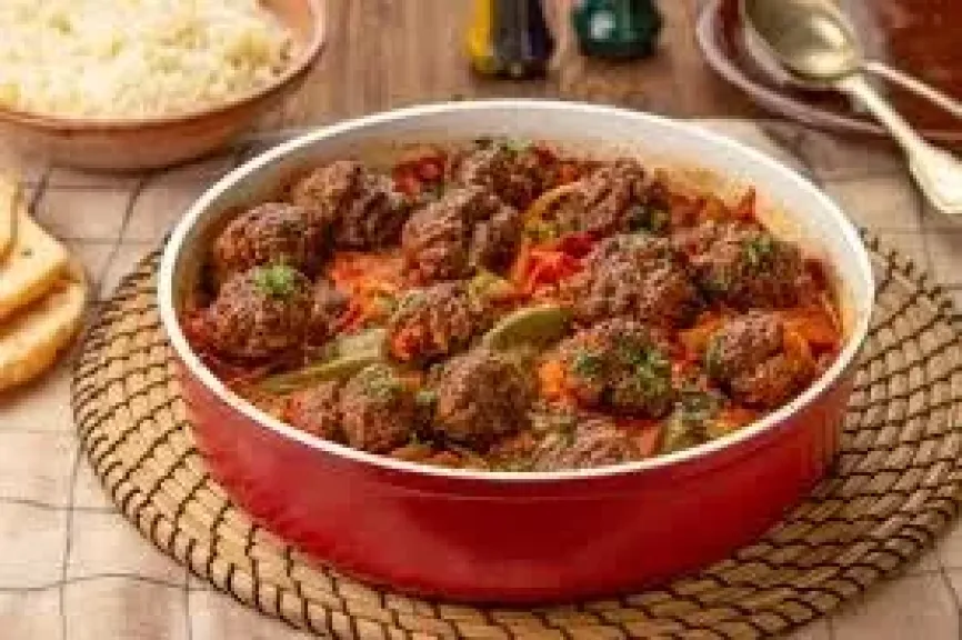 صينية الكفتة بالخضار