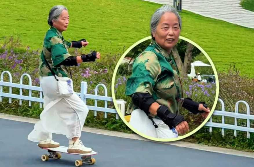 جدة تتحدى العمر وتلهب السوشيال.. تجربة استثنائية لامرأة في الـ68 مع رياضة التزلج