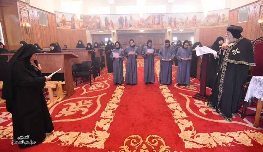 الكنيسة تنصب راهبات جدد فى دير السيدة العذراء والقديس مار يوحنا بأوهايو