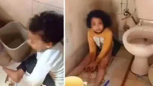 التفاصيل الكاملة لضبط سيدة قامت بتعذيب طفليها وتقيدهما بالحبال داخل دورة مياه... التفاصيل الكاملة لضبط سيدة قامت بتعذيب طفليها وتقيدهما بالحبال داخل دورة مياه بالغربية