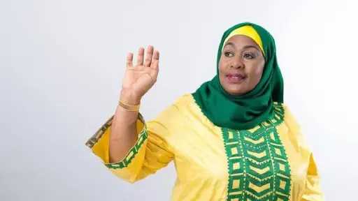 فوز سامية صولوحو حسن بالرئاسة في تنزانيا فوز سامية صولوحو حسن بالرئاسة في تنزانيا