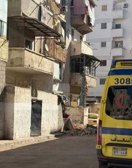 إصابة سيدة وابنها.. تفاصيل إنهيار 3 شرفات عقار بالظاهرية الإسكندرية