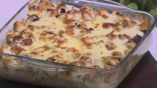 إبداع المطبخ.. طريقة تحضير مكرونة فرن بالمشروم والدجاج لضيافة لا تُنسى