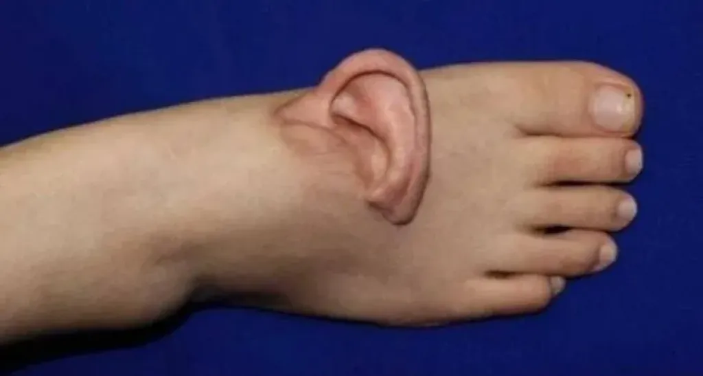 زرع الأذن في القدم