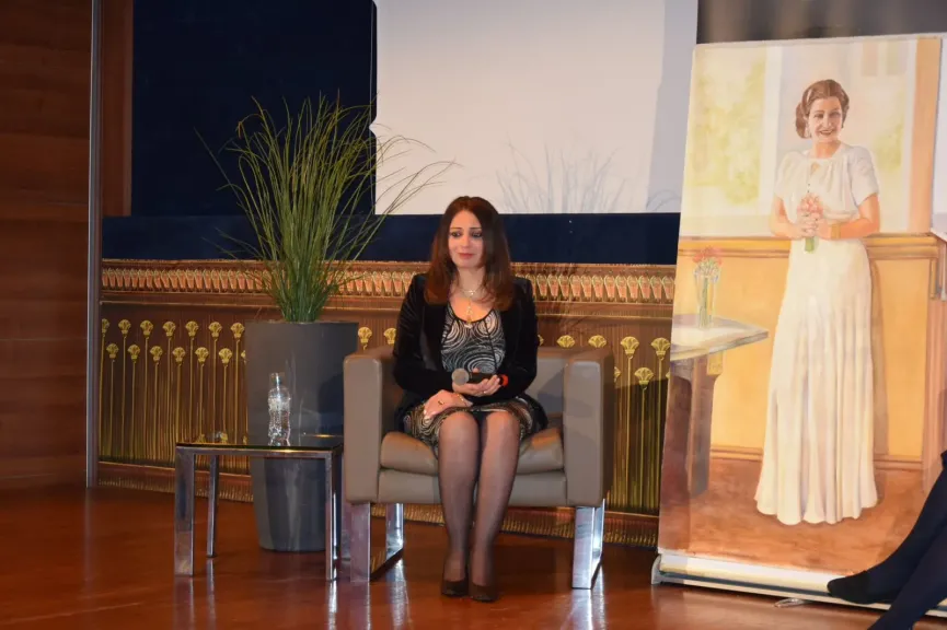 رانيا يحيى تحتفي بكوكب الشرق في روما