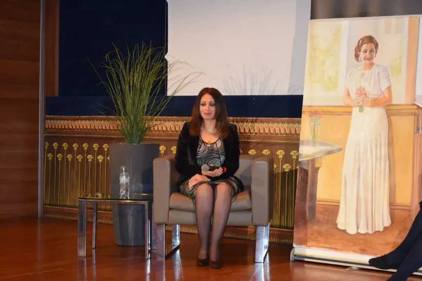 رانيا يحيى تحتفي بكوكب الشرق في روما