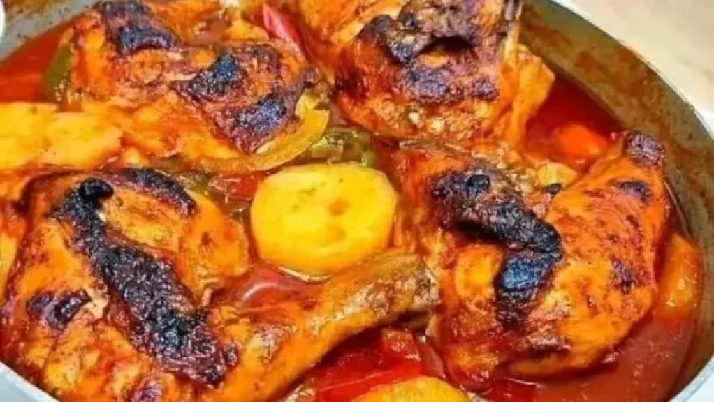 البطاطس بالفراخ