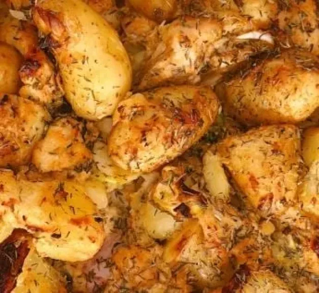 صينية الفراخ بالثوم والليمون