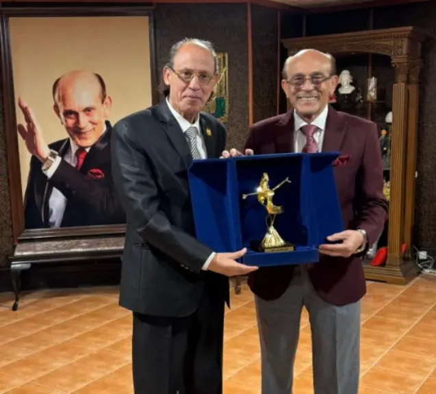 تكريم محمد صبحي في احتفالية الجمعية المصرية العربية للثقافة والإعلام والفنون