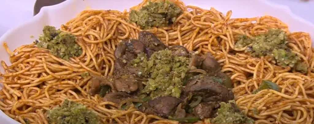 وصفة مبتكرة لطهي الكبد والقوانص مع الإسباجيتي.. مذاق شعبي بلمسة مميزة