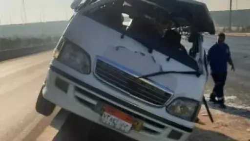 حـ ـادث مروع بحدائق أكتوبر.. مصرع ربة منزل وإصابة 12 آخرين في... حـ ـادث مروع بحدائق أكتوبر.. مصرع ربة منزل وإصابة 12 آخرين في انقلاب ميكروباص