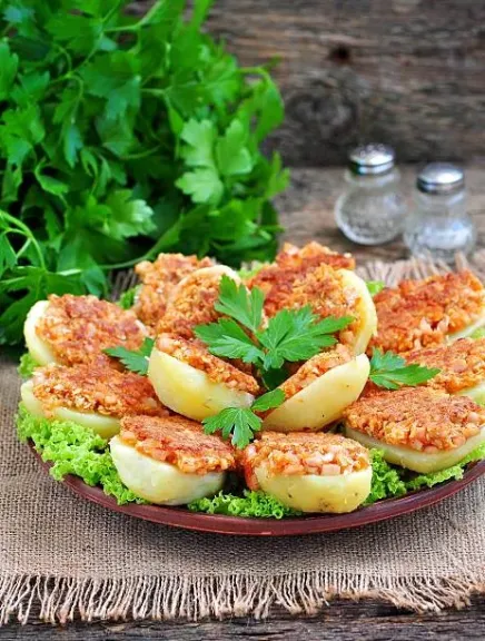 البطاطس المحشوة بالجبنة